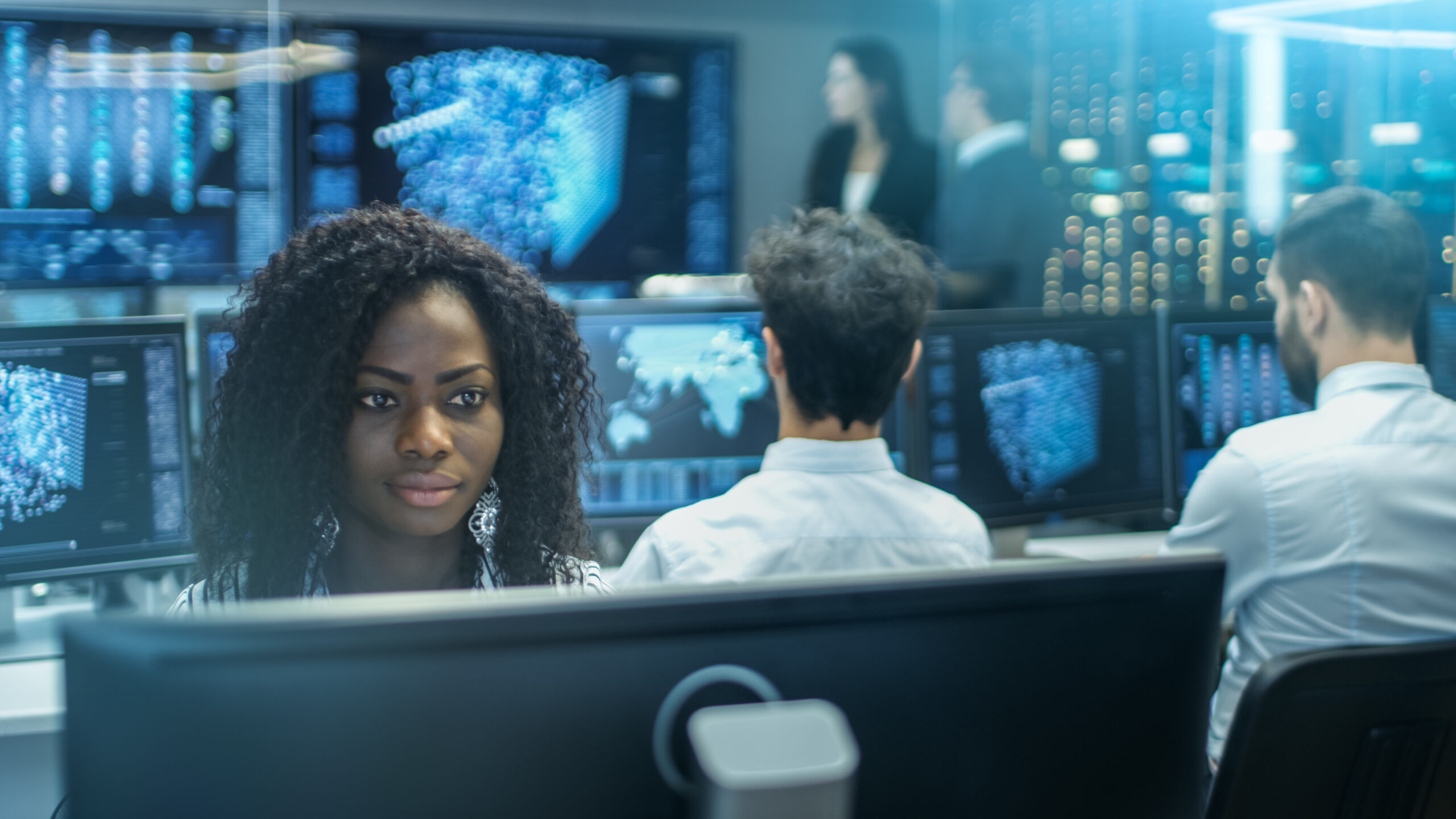 Female,Computer,Engineer,Works,On,A,Neural,Network/,Artificial,Intelligence